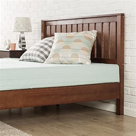 Buy Zinus 12 Inch Deluxe Solid Wood Platform Bed With Headboard No