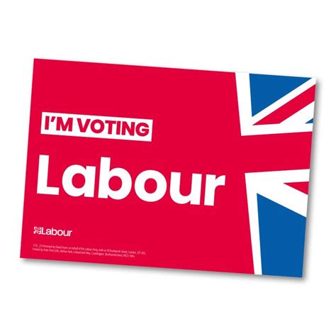 2024 Im Voting Labour A4 Poster Labour Shop