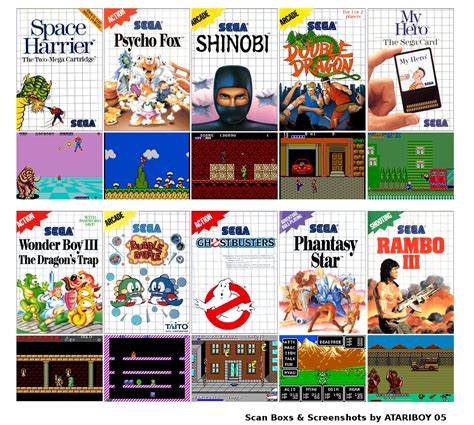 Top Ten Games Sega Master System By Atariboy2600 On Deviantart