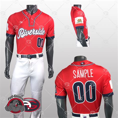 Riverside Baseball Uniform Full Gorilla Apparel