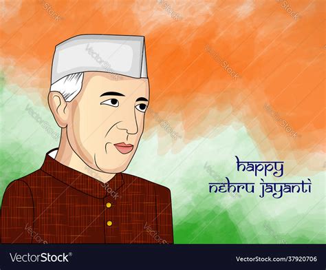 Jawaharlal Nehru Jayanti Royalty Free Vector Image