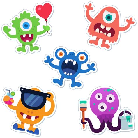 Monster Stickers For Kids Happy Monster Club