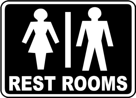 Restrooms Sign F4900 By