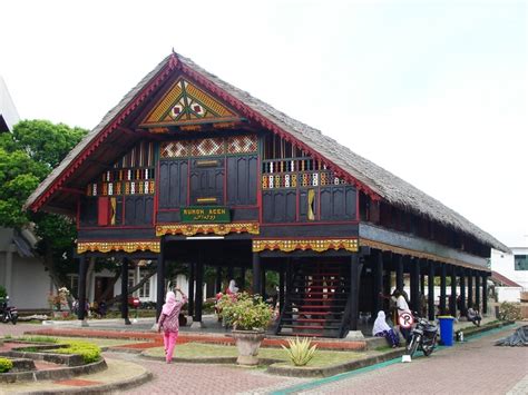 Rumoh Aceh Traditional Malay Houses In Aceh Province Indonesian Culture