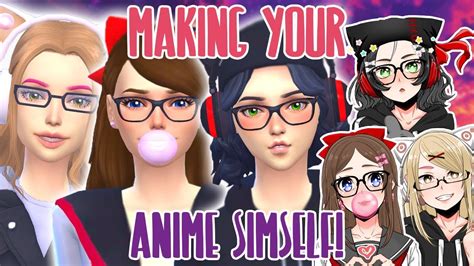 Making Your Anime Simselves The Sims 4 Cas Youtube