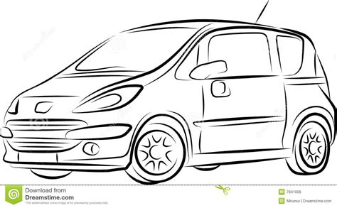 If you love to draw, need to draw something for someone, or are just plain bored and want to learn how to draw cartoon cars, well you have come to the right place. Tekening van de auto stock illustratie. Illustratie bestaande uit auto - 7841006