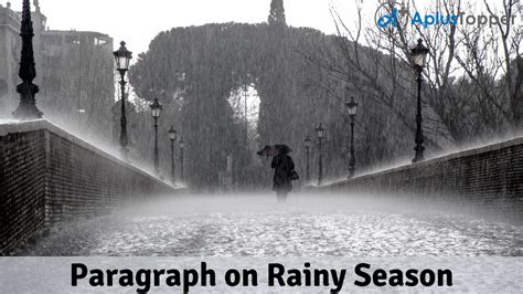 Paragraph On Rainy Season 100 150 200 250 To 300 Words For Kids