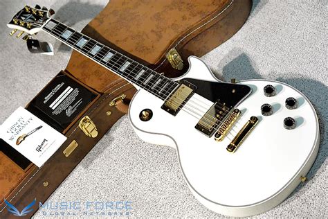 Gibson Les Paul Custom Alpine White Gold Hardware Ubicaciondepersonas