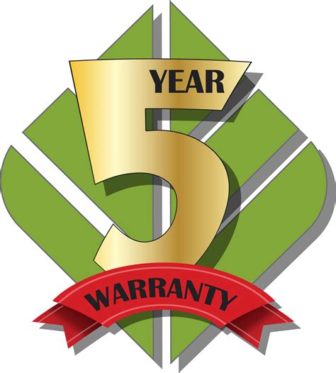 Five year warranty stock vector. Warranty | EcoFabrix