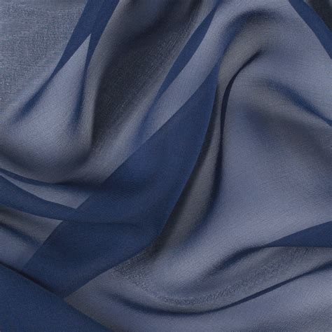 Silk Chiffon Silk Chiffon Fabric 8mm 44 Blue
