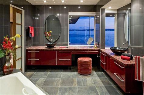 Most popular red black and white bathroom decor ideas 01. 10 Red Bathroom Ideas and Designs