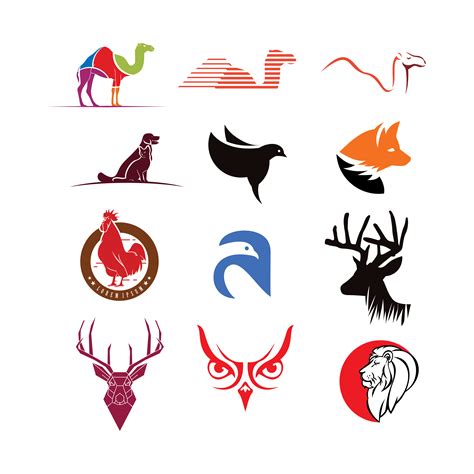 Colección De Logos De Animales 1082691 Vector En Vecteezy