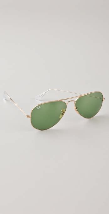 ray ban original aviator sunglasses in gold metallic lyst