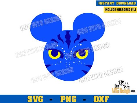 Avatar Mickey Mouse Ears Svg File For Cricut Silhouette Download