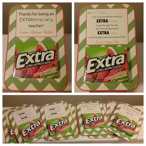 A Southern Bell's Guide to DIY!: Extra Gum Teacher Appreciation Tag