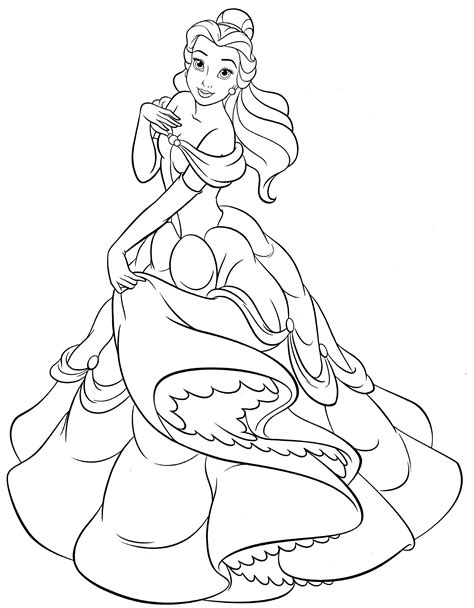 walt disney coloring pages princess belle walt disney characters photo 40234691 fanpop