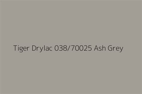 Tiger Drylac Ash Grey Color Hex Code