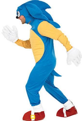 Sonic The Hedgehog Adult Tv Fancy Dress Mens Costume Ebay
