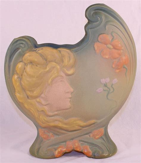 Weller Pottery Art Nouveau Pillow Vase From Just Art Pottery Pottery