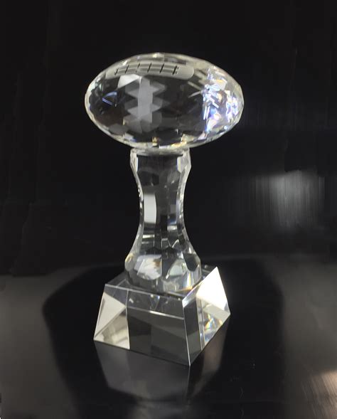 Solid Crystal Football Trophy Best Trophies And Awards