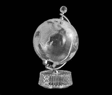 139 Waterford Crystal Figure Of A Large World Globe