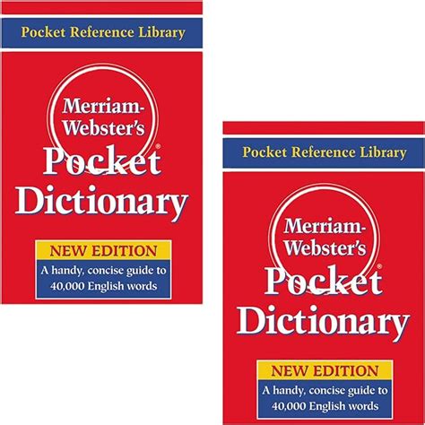 Merriam Webster Hardback Pocket Dictionary40000 Entries416 Pages3