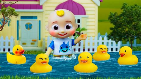Five Little Ducks Play With Cocomelon Toys And Nursery Rhymes And Kids