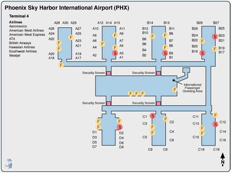 Charlotte NC Airport Terminal Map