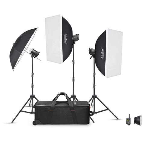 Godox Ms300 V Studio Flash Monolight 3 Light Kit Ms300v D Bandh
