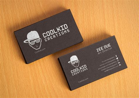 Free Black Textured Business Card Design Template And Mockup Psd