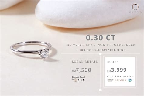 This filigree solitaire diamond ring is also available in a wide range of valuable center stone as well as metals. Diamond Ring Promotion Malaysia: 0.3CT GIA & GemEx Dual ...