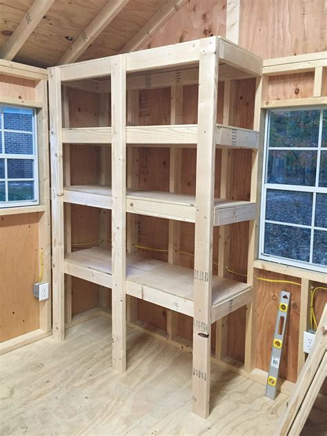 10 Easy Shed Storage Ideas Young House Love Shed Shelving Diy Wood