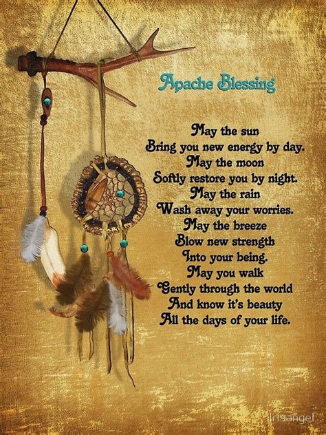 Dreamcatcher Apache Blessing Poster By Irisangel Native American