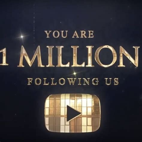 1 million subscribers to the Youtube channel!