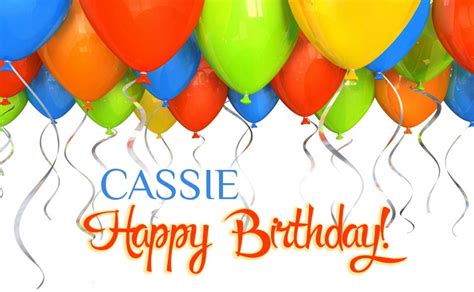 Birthday Greetings Cassie