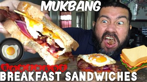 Bacon Egg And Cheese Mukbang Youtube