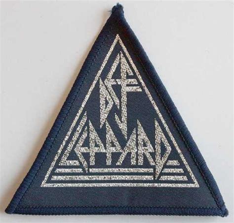 Def Leppard Triangle Logo Woven Patch In 2020 With Images