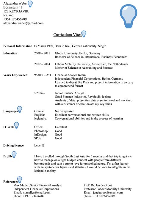 Professionally written and designed resume samples and resume examples. Iceland CV Sample | CareerProfessor.works