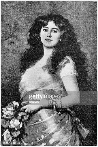antique photograph women portraits high res vector graphic getty images
