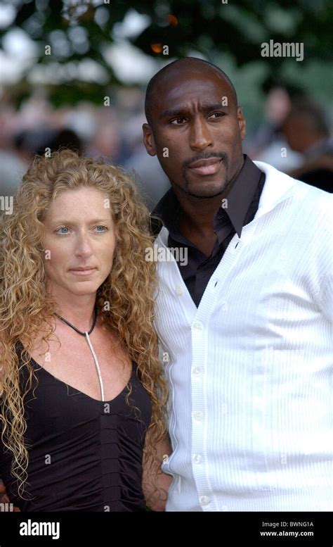 Footballer Sol Campbell With Girlfriend Kelly Hoppen At A Celebrity