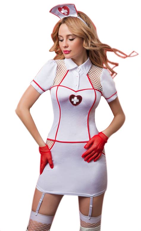 Sexy Nurse Outfit Dress Uniform Costume For Cosplay Lingerie Halloween