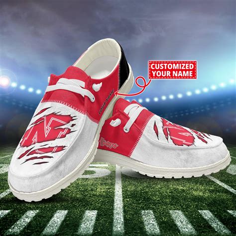 nebraska cornhuskers hey dude shoes loafer shoes custom design trend