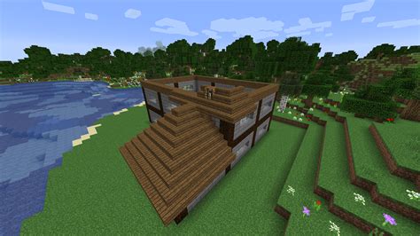 Minecraft Houses Roof How To Build A House In Minecraft Minecraft