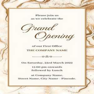 Top Grand Opening Invitation Messages Wordings And Crafting Ideas