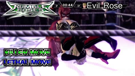 Rumble Roses Xx Evil Rose Killer And Lethal Move Youtube