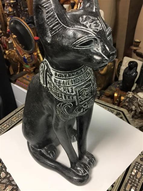 Out Or Indoor Large Egyptian Cat Goddess Bast Statue Made In Etsy