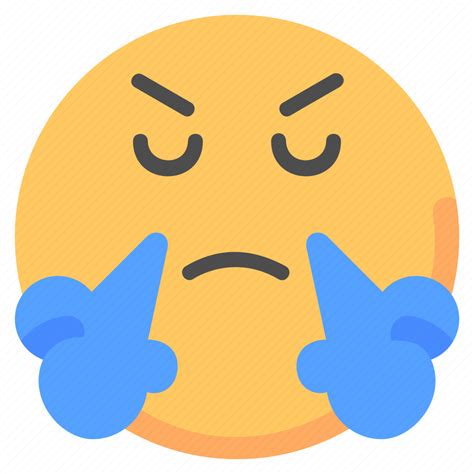Angry Annoyed Emoji Emoticon Feelings Smiley Smileys Icon