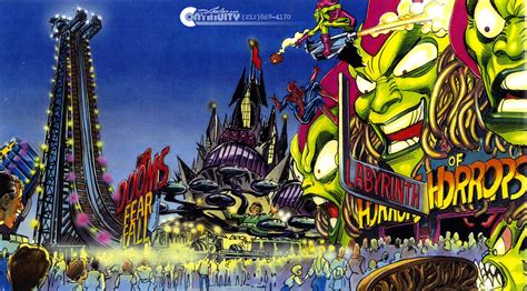 Neal Adams Marvel Island Concept Art For Universal Theme Parks