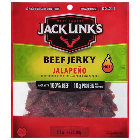 Save On Jack Link S Meat Snacks Beef Jerky Jalapeno Hot Order Online