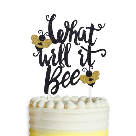 buy what will it bee cake topper what will it bee gender reveal party supplies bumble bee themed